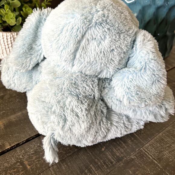 Aurora Blue Baby Elephant Plush, Stuffed Animal 10" - Picture 3 of 5